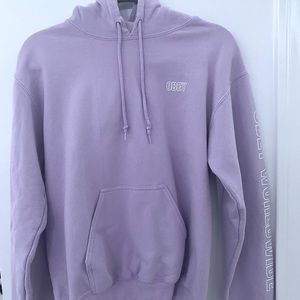 Obey worldwide outline lavender hoodie Zumiez